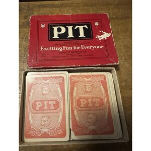 Vintage PIT CARD GAME -  1919 Bull and Bear Edition - Parker Brothers - COMPLETE